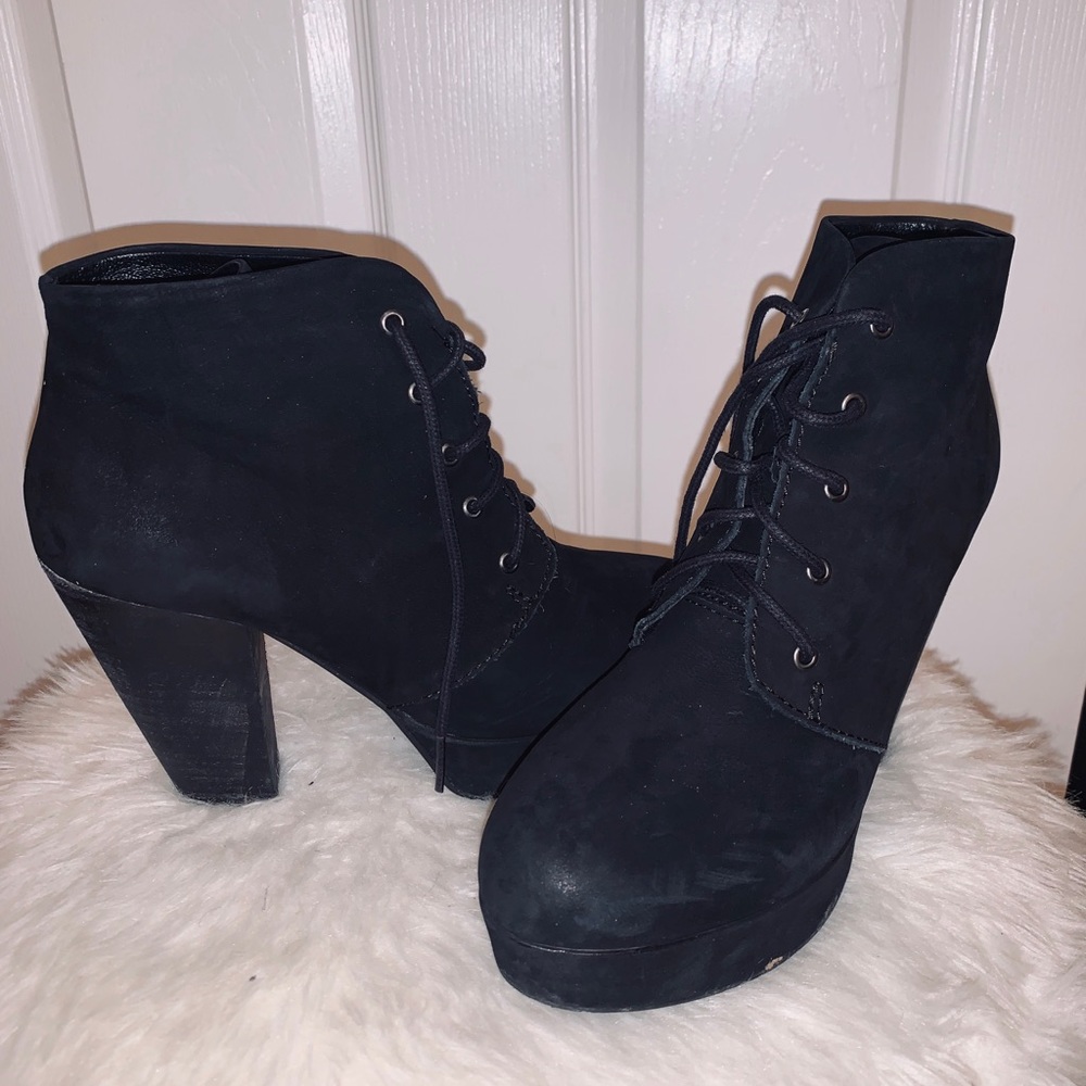 Steve Madden Black Block Heel Boots